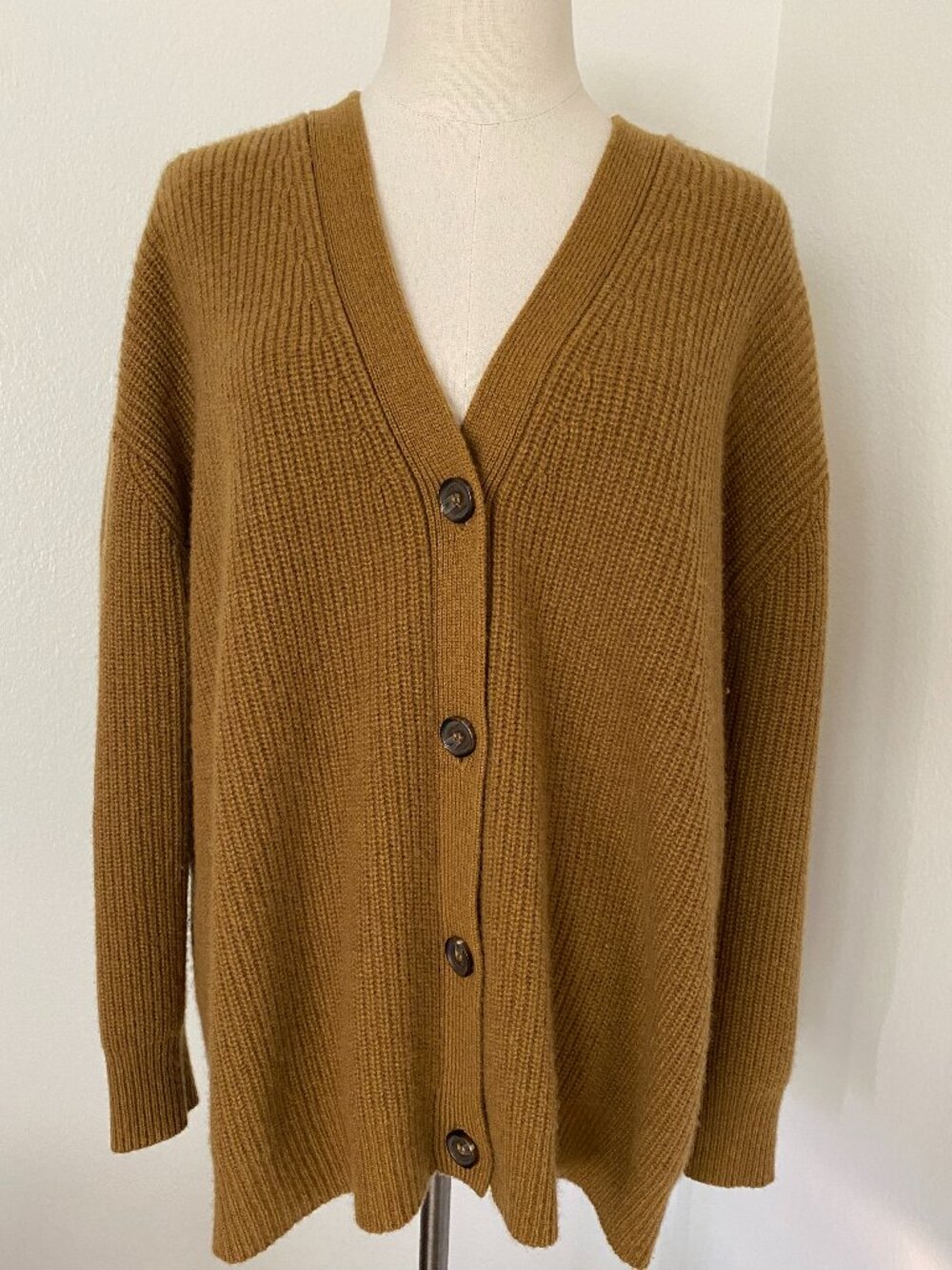 Jenni Kayne Cashmere Cocoon Cardigan Camel in Bronze - XS